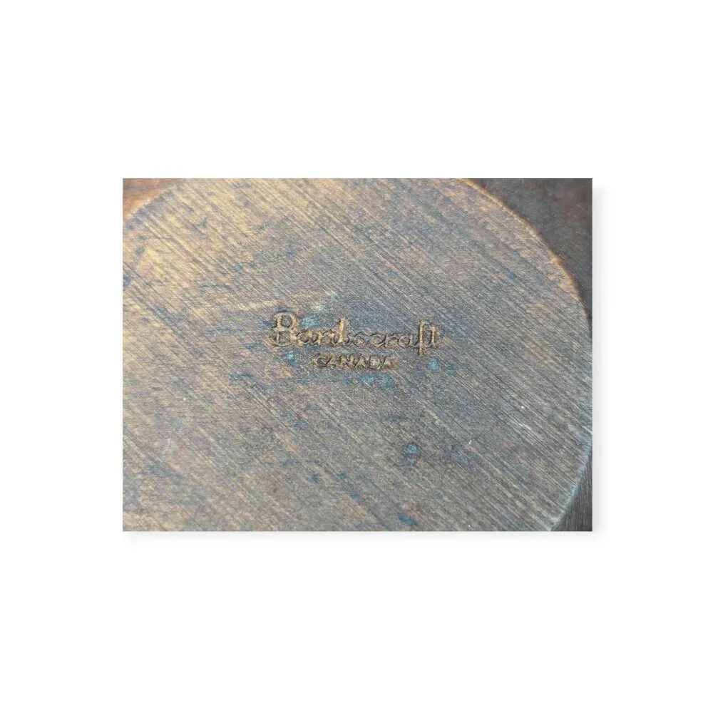Vintage Canada Baribocraft Marked Wooden Salad Bowls Set of 6